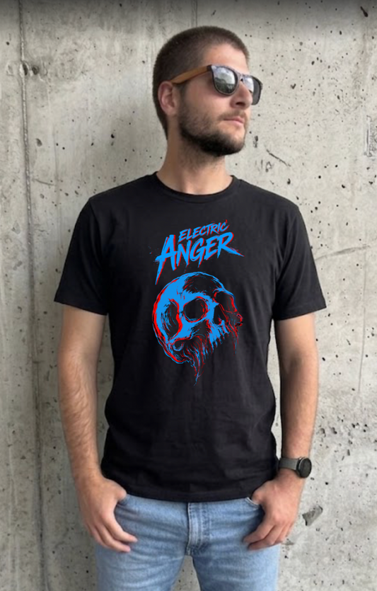 T-shirt Unisexe Streetwear Skull - Electric Anger