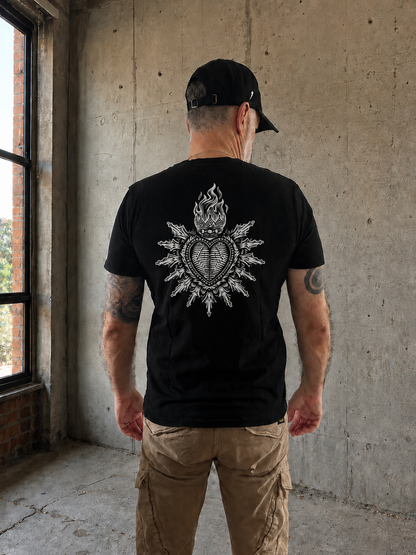 T-shirt homme (unisexe) streetwear sacré coeur - Un jour de pluie